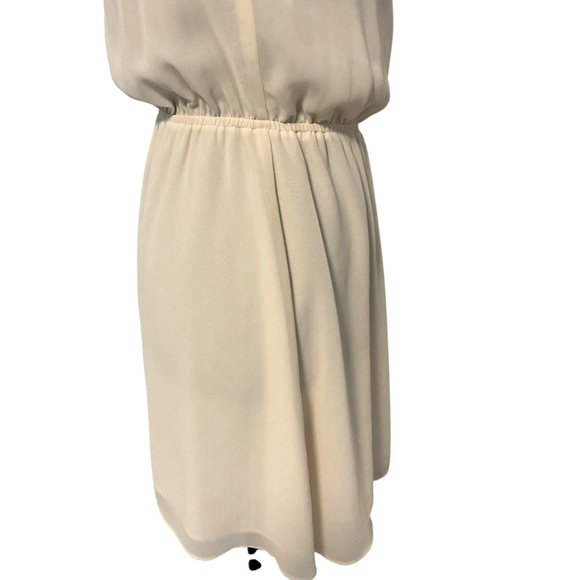 Guess Women's Ivory Ruffle Cap Sleeve Babydoll Party Dress Holiday Dress XS - Picture 7 of 11